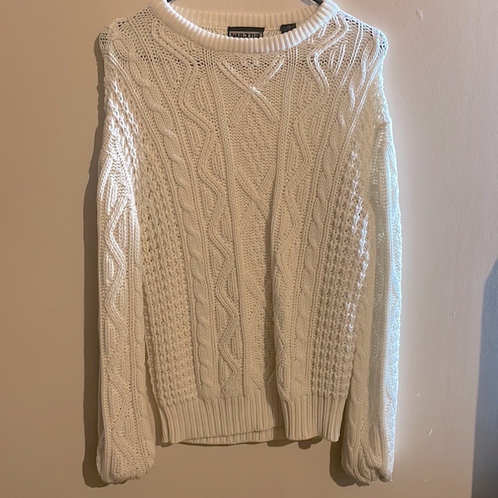 Large white sweater